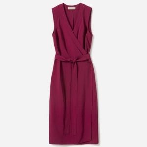 Everlane The Japanese GoWeave Midi Wrap Dress